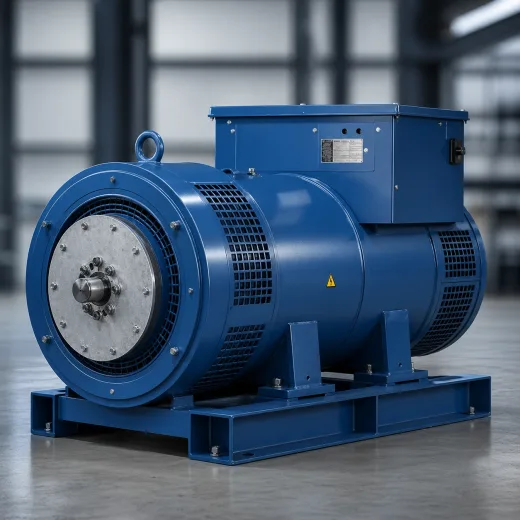 Industrial generator alternator